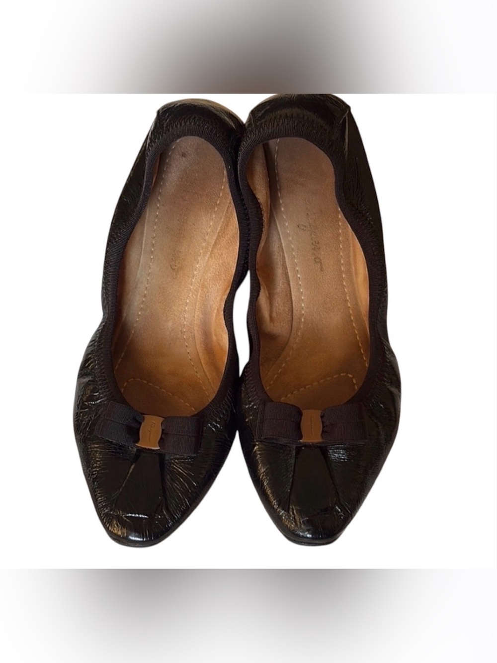 Salvatore Ferragamo,size 05 B Black Ballet Flats,original